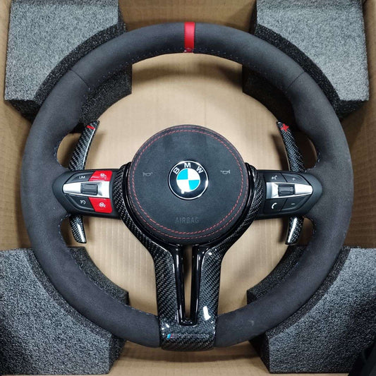 Alcantara steering wheel with airbag Alcantara For BMW F Series
