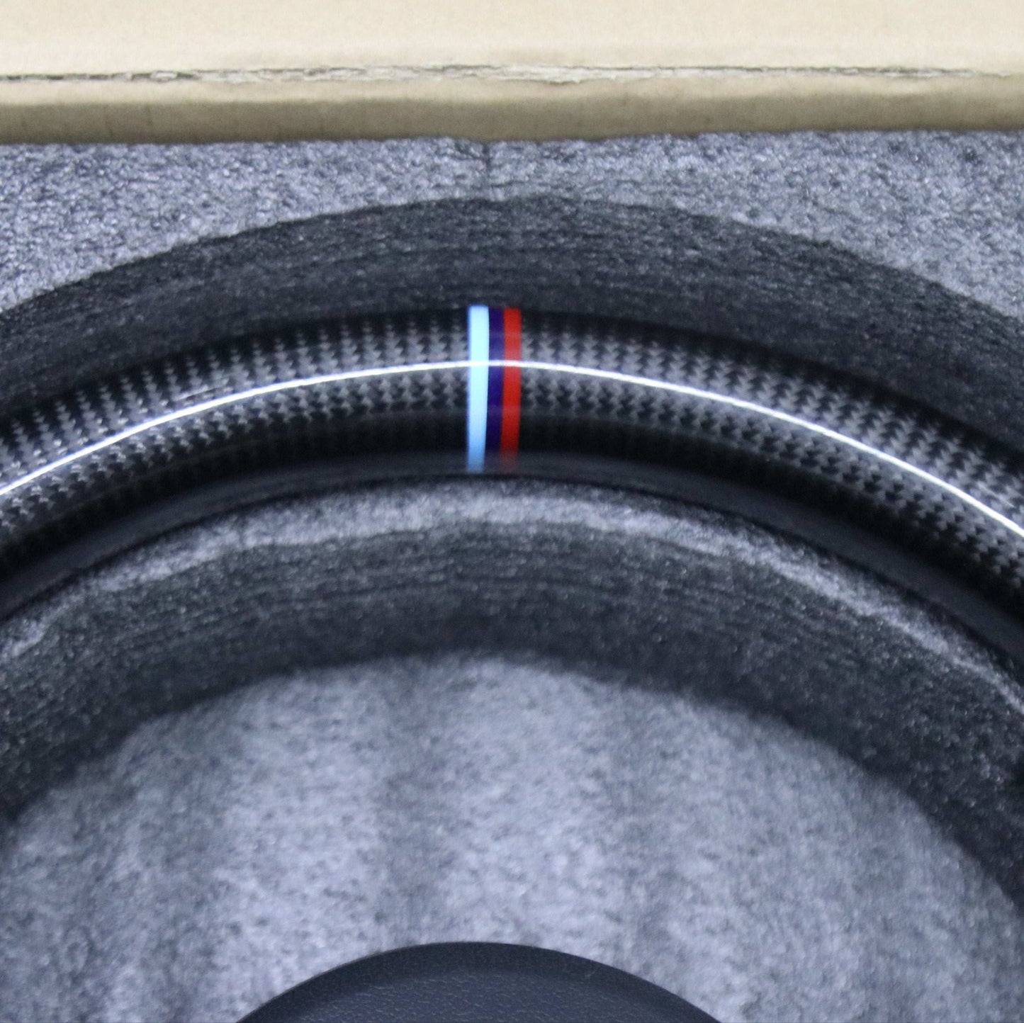 Alcantara with Carbon Fiber Steering Wheel for BMW F Series upper side