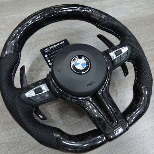 Forged Carbon Fiber with Led Steering Wheel for BMW F Series