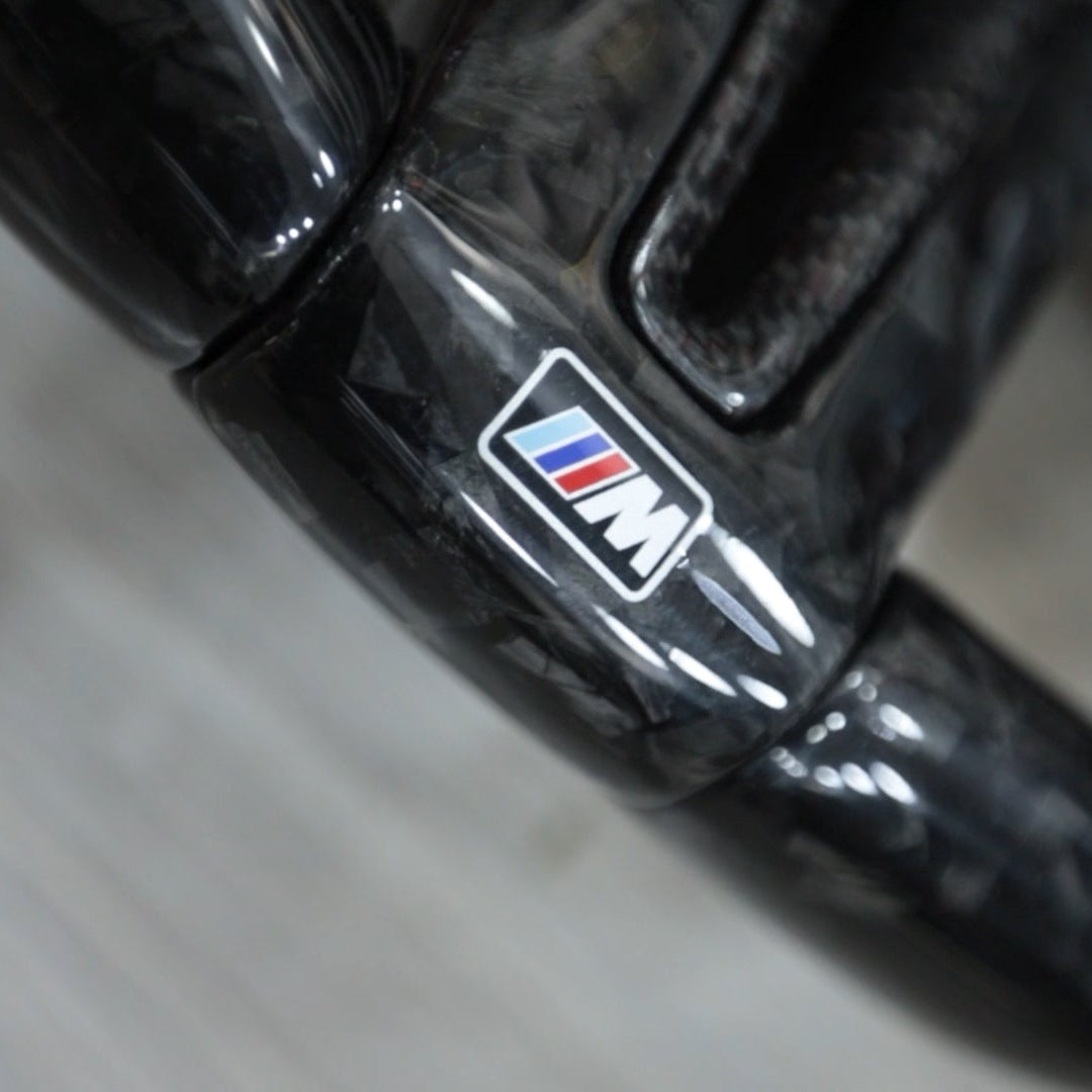 Forged Carbon Fiber with Led Steering Wheel for BMW F Series bottom side