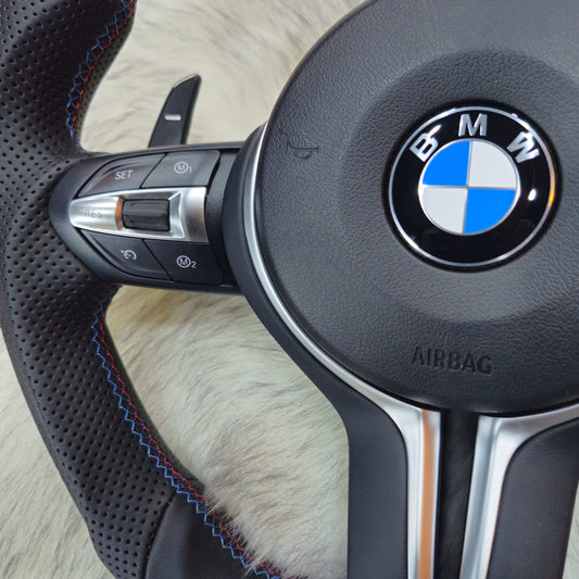 Perforated Nappa Leather with Silver Trim for BMW F Series