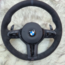 Black Full Alcantara Black Trim Steering wheel  Fit  Bmw F Series
