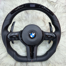 Perforated Nappa Leather Black Trim with Led Steering Wheel for BMW F Series