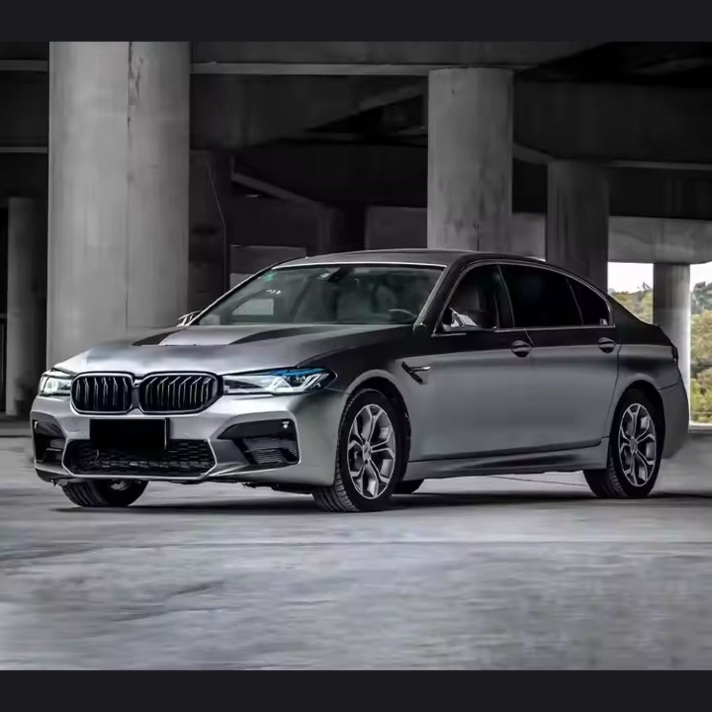 2021 M5 G30 LCI Bodykit Front Bumper Rear Bumper Diffuser Side Skirt Hood for BMW 5 Series F10