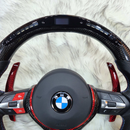 Carbon Fiber Red Trim with Led Steering Wheel for BMW F Series