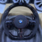 Alcantara with Forged Carbon Fiber and Alcantara airbag cover Led Steering Wheel For BMW F Series