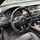 All Black Led Carbon Steering Wheel For BMW F10,F30,F80,F15,F82 and F Series in car