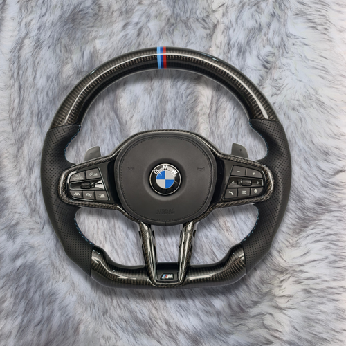 CS Carbon Fiber Steering Wheel For BMW F90 G05 G20 G30 G80 G82 G Series Fit Customized upgrade Steering Wheel
