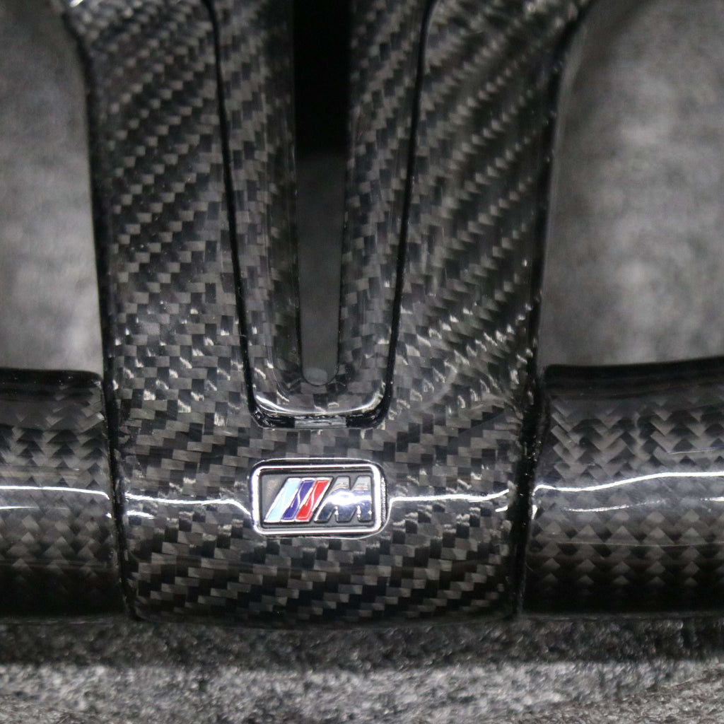 Carbon Fiber G Series Paddle Shifters Style with Led  Steering Wheel For BMW Series bottom side