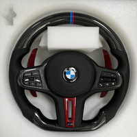 Carbon Fiber Red Paddle Shifters  Steering Wheel For BMW F90  G05 G20 G30 G80 G82  G Series Fit Customized upgrade Steering Wheel