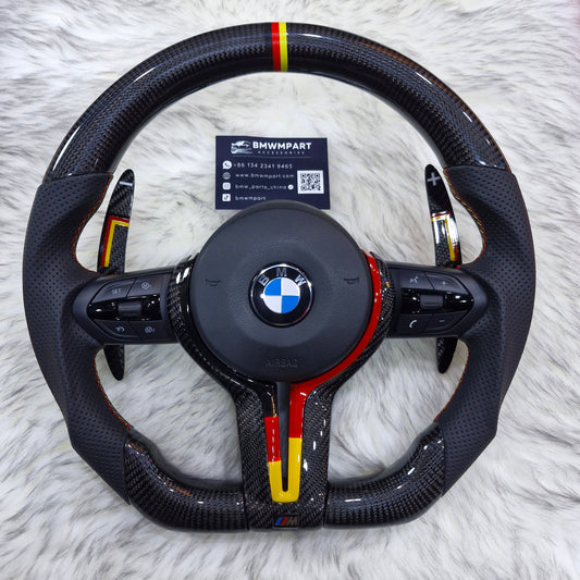 Carbon Steering Wheel with Led For BMW F Series 