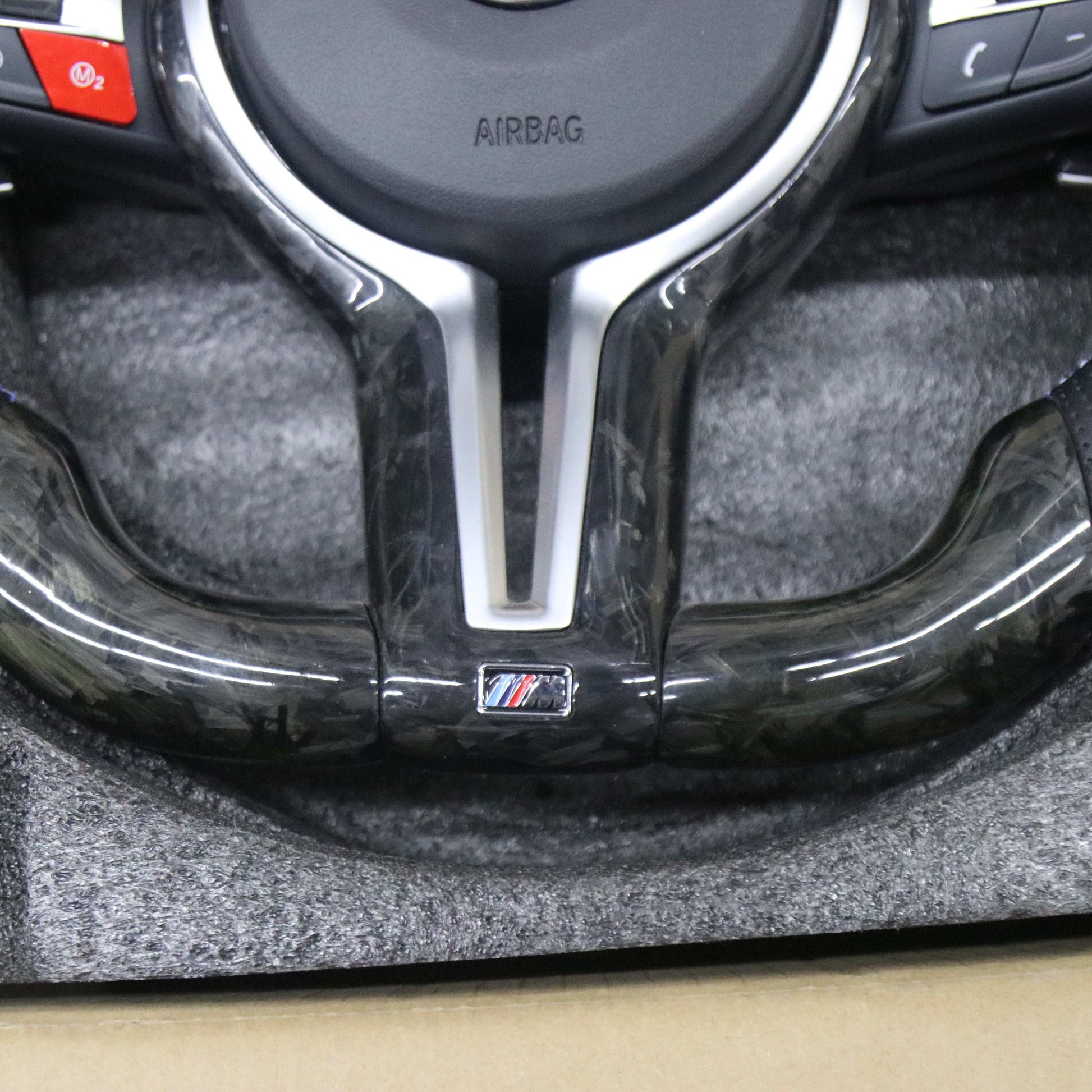 Customized  Forged Steering Wheels For BMW F Series bottom side