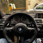 Customized Nappa Leather with Black Trim Steering Wheel For BMW F Series in car