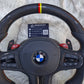 Customized black,red,yellow Trim and Paddle Shifters Carbon Fiber Steering Wheel For BMW G Series