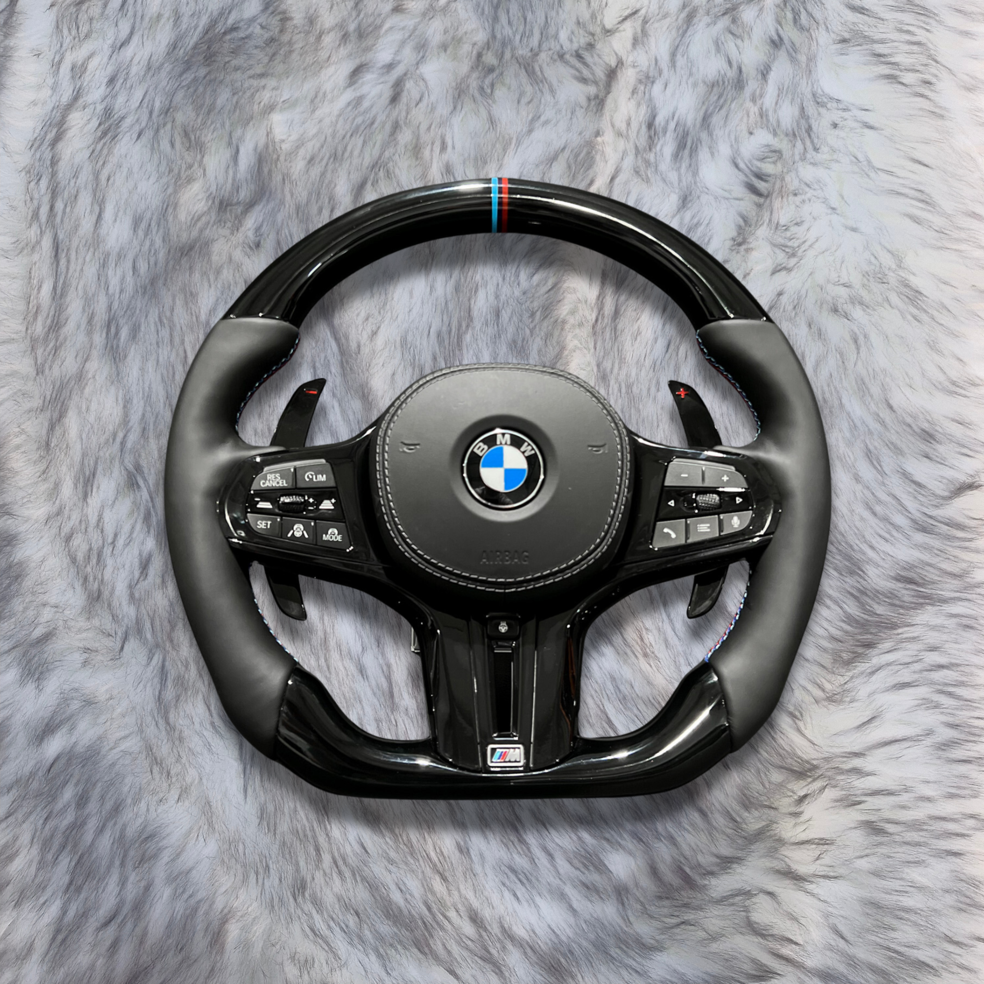 Forged Carbon Fiber Steering Wheel For BMW F90  G05 G20 G30 G80 G82  G Series Fit Customized upgrade Steering Wheel