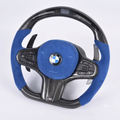 Blue Airbag   Carbon Fiber Led  Steering Wheel For BMW F90  G05 G20 G30 G80 G82  G Series Fit Customized upgrade Steering Wheel