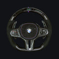 Carbon Fiber  M color Stitching Airbag with  Led  Steering Wheel For BMW F90  G05 G20 G30 G80 G82  G Series Fit Customized upgrade Steering Wheel