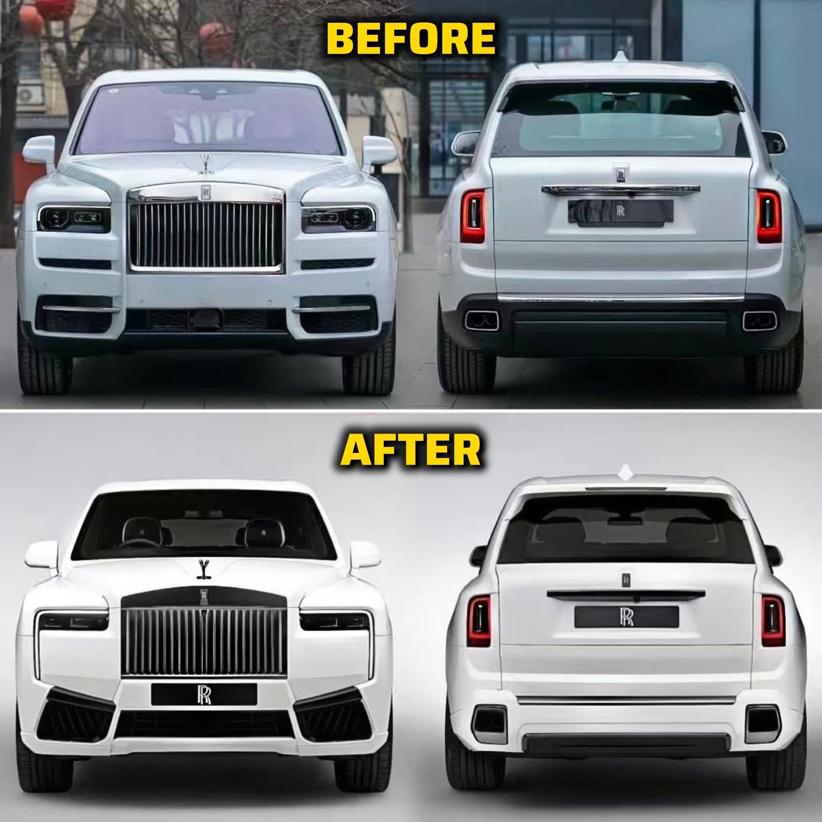 Rolls-Royce Cullinan Facelift Upgrade  (old to  new)