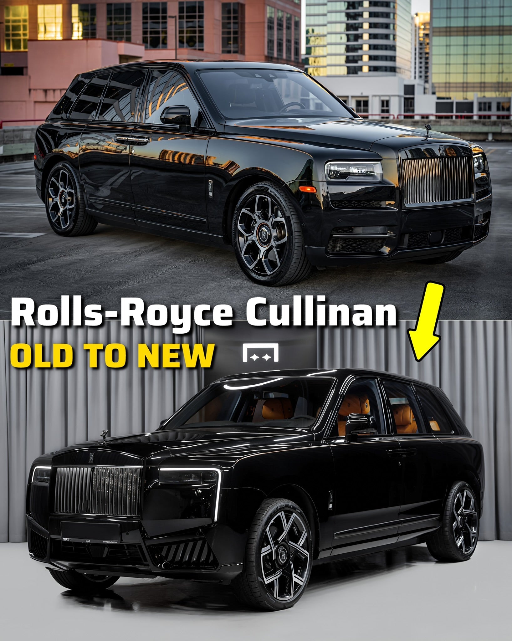Rolls-Royce Cullinan Facelift Upgrade  (old to  new)