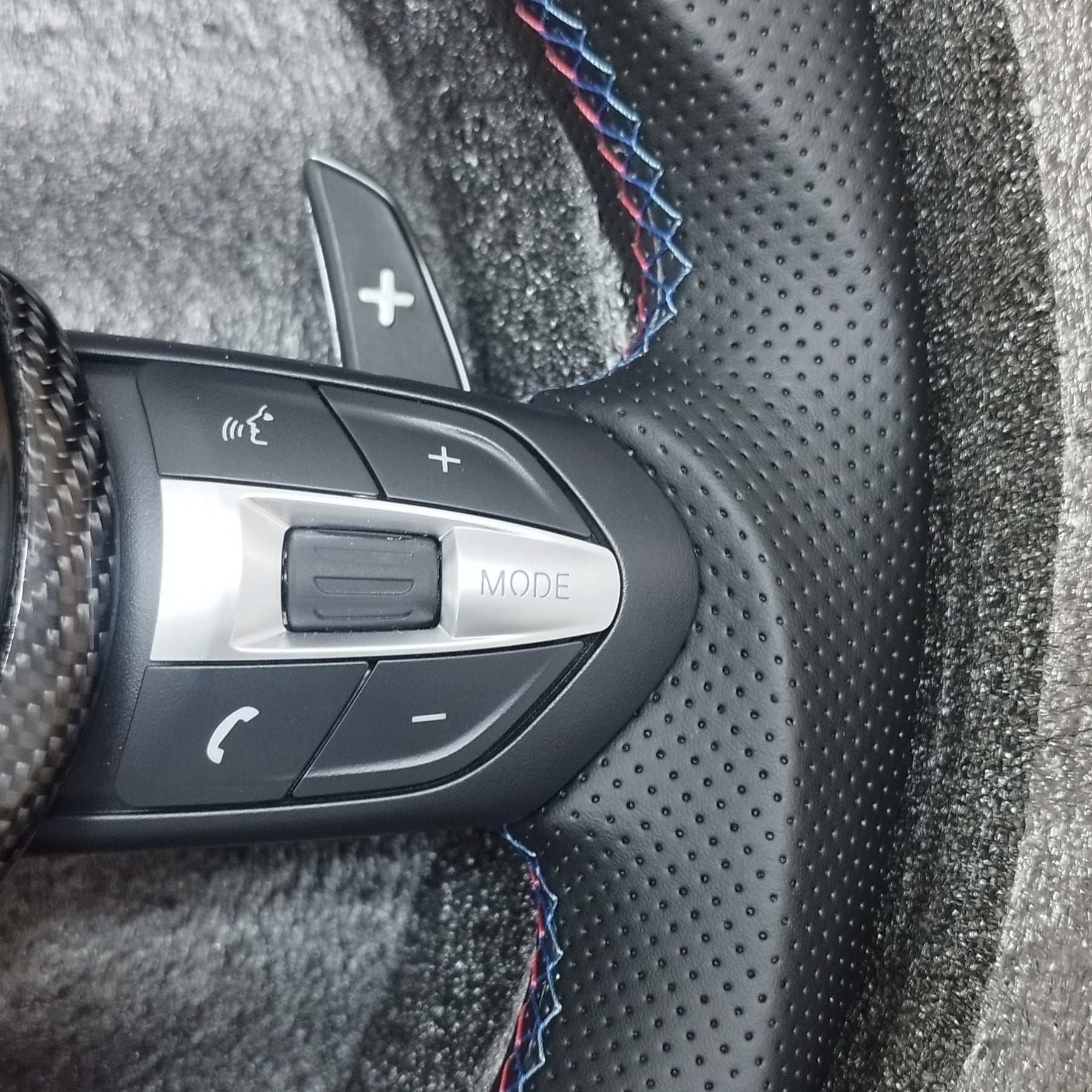 M Performance Bottom Round Carbon Steering wheel for Bmw F Series