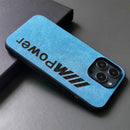 Alcantara iPhone Case with Carbon Fiber Logo – M Power / AMG Style Luxury Protective Cover