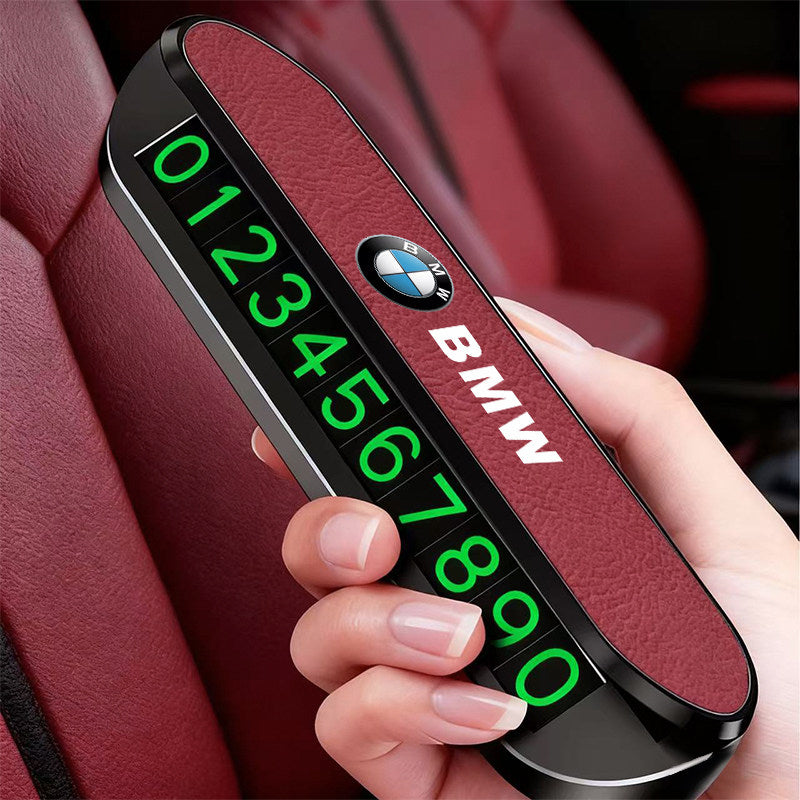 It is suitable for BMW 3 Series 5 Series X1X3X4X5 car temporary parking license plate moving car phone number plate in-car supplies