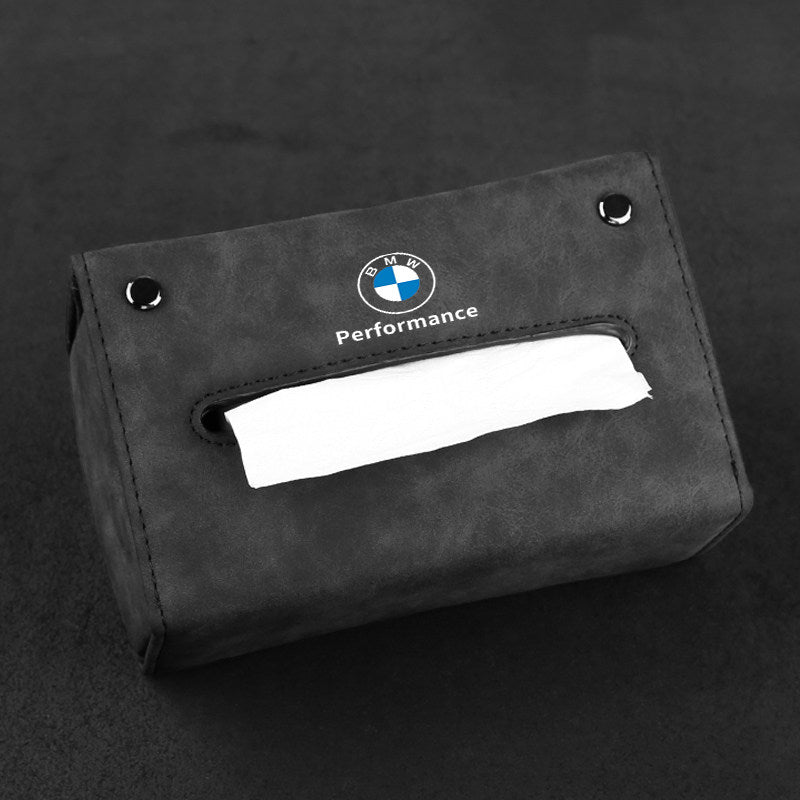 BMW Round Label - Folding Double Button Tissue Box