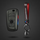 Suitable for BMW Key Cover 3 Series 5 Series X1X3X4X5X6 Blade 525530LI Carbon Fiber Key Bag Fringe