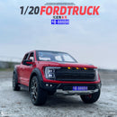 1:20 Ford Raptor Off-Road Pickup Diecast Model – Custom License Plate Edition