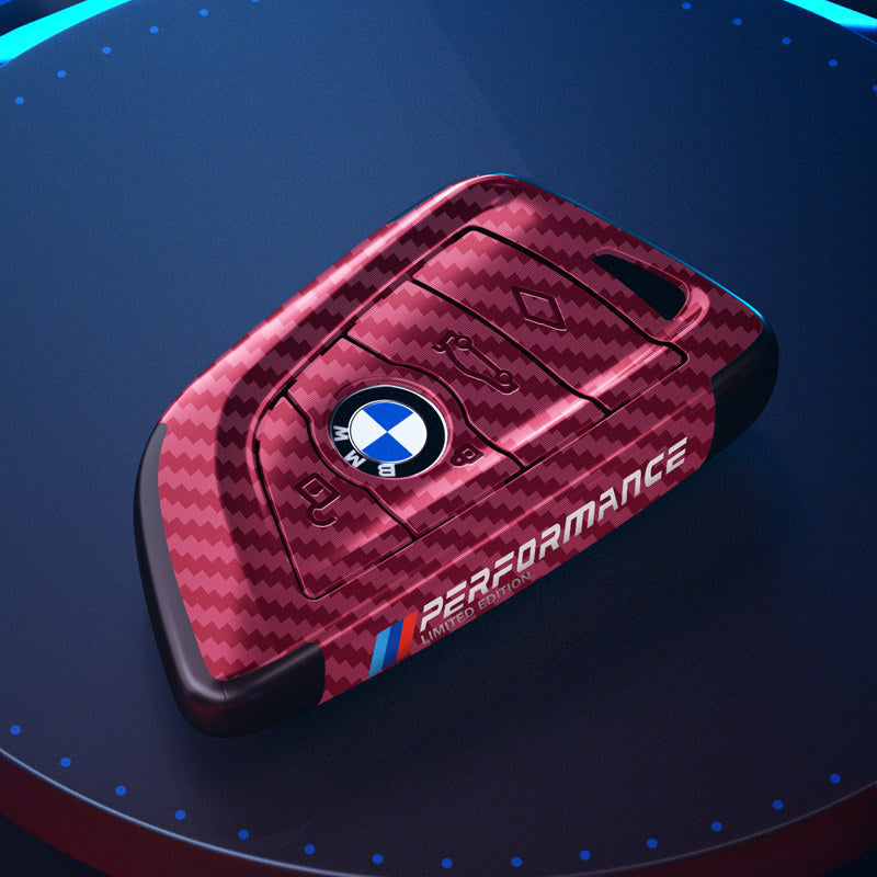 Suitable for BMW Key Cover 3 Series 5 Series X1X3X4X5X6 Blade 525530LI Carbon Fiber Key Bag Fringe