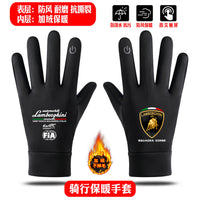 BMW BMW M POWER Performance Car Autumn and Winter Silicone Anti-Slip Warm Touch Screen Outdoor Sports Cycling Warm Gloves