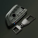 Suitable for BMW Key Cover 3 Series 5 Series X1X3X4X5X6 Blade 525530LI Carbon Fiber Key Bag Fringe