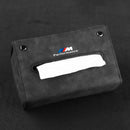 Suede BMW special folding car tissue box drawer paper bag supplies modification 3 series 5 series 7 series X3 X5 X1