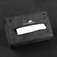 Suede BMW special folding car tissue box drawer paper bag supplies modification 3 series 5 series 7 series X3 X5 X1
