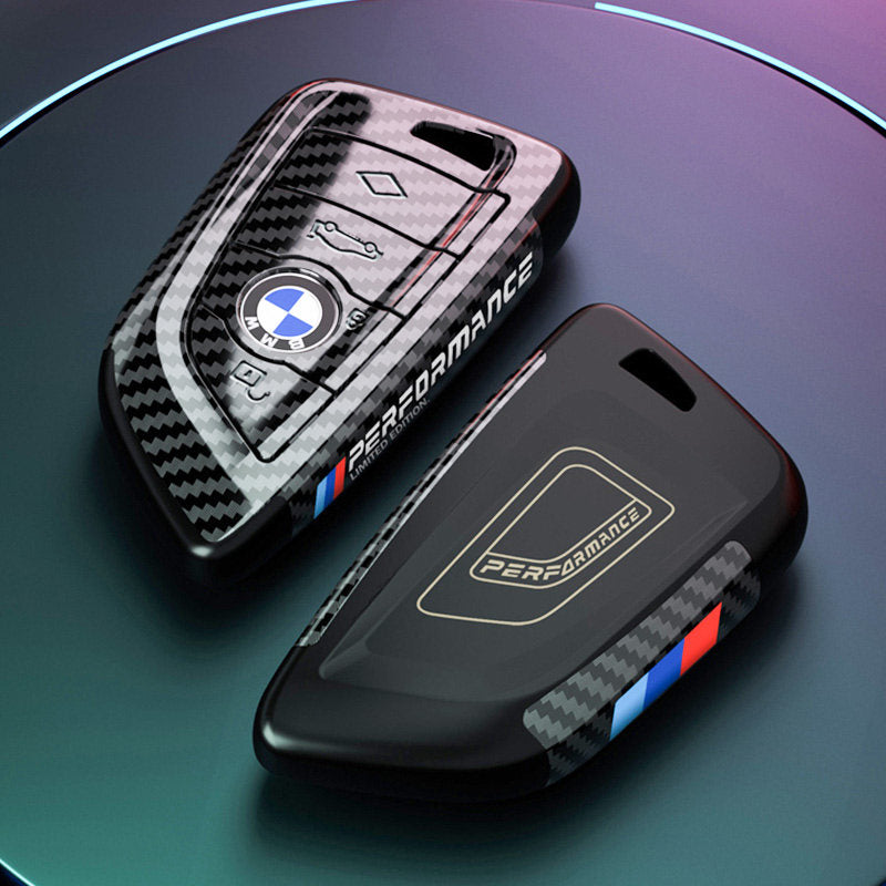 Suitable for BMW Key Cover 3 Series 5 Series X1X3X4X5X6 Blade 525530LI Carbon Fiber Key Bag Fringe
