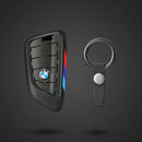 Suitable for BMW Key Cover 3 Series 5 Series X1X3X4X5X6 Blade 525530LI Carbon Fiber Key Bag Fringe
