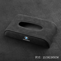 Suede BMW special car tissue box, car supplies modified, 1 series, 3 series, 5 series, 7 series, X3 X5 X1