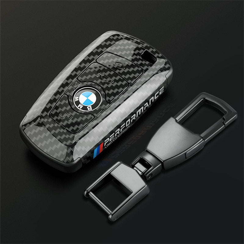 Suitable for BMW Key Cover 3 Series 5 Series X1X3X4X5X6 Blade 525530LI Carbon Fiber Key Bag Fringe