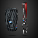 Suitable for BMW Key Cover 3 Series 5 Series X1X3X4X5X6 Blade 525530LI Carbon Fiber Key Bag Fringe