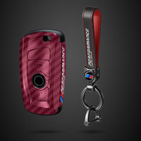 Suitable for BMW Key Cover 3 Series 5 Series X1X3X4X5X6 Blade 525530LI Carbon Fiber Key Bag Fringe