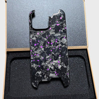 Forged Carbon Fiber iPhone Case – Luxury Green Flake Design | Shockproof & Slim Fit