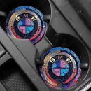 Car coaster car logo 5 series water coaster 3 series 7 series 525li325li x1 x3 X5X7 leather car coaster