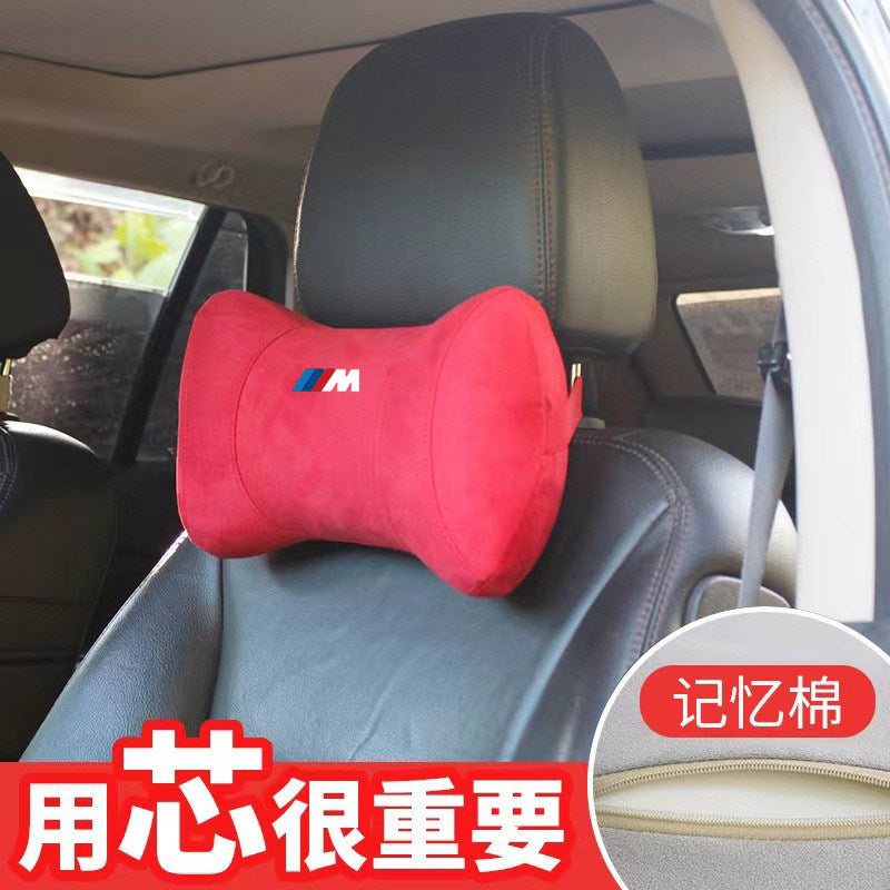 Suitable for BMW M Car Headrest Cushion M2M3M4M5M6 M8 X3M X4M X5M X6M Lumbar Neck Pillow