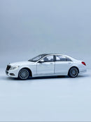 Custom License Plate 1:24 Mercedes-Benz S-Class Simulation Alloy Car Model