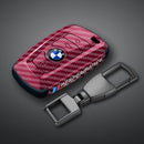 Suitable for BMW Key Cover 3 Series 5 Series X1X3X4X5X6 Blade 525530LI Carbon Fiber Key Bag Fringe
