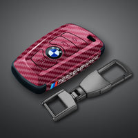 Suitable for BMW Key Cover 3 Series 5 Series X1X3X4X5X6 Blade 525530LI Carbon Fiber Key Bag Fringe
