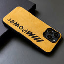 Alcantara iPhone Case with Carbon Fiber Logo – M Power / AMG Style Luxury Protective Cover