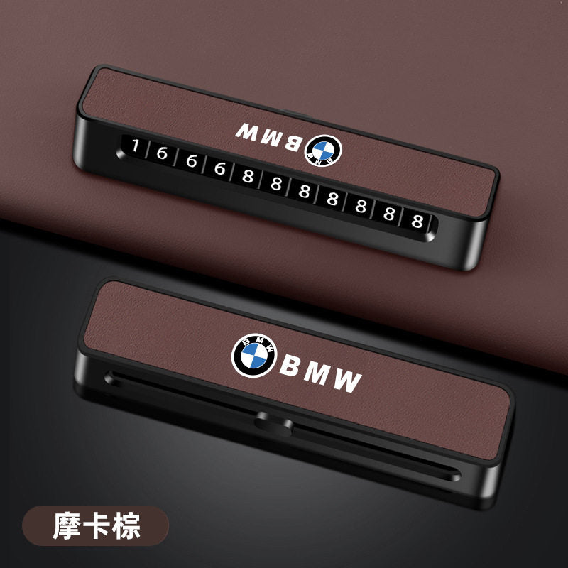 It is suitable for BMW moving temporary parking number plate 1 series, 3 series 5 series, X1X3X5X6 car moving telephone plate