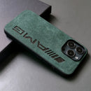 Alcantara iPhone Case with Carbon Fiber Logo – M Power / AMG Style Luxury Protective Cover