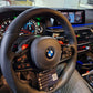 Perforated Nappa Leather  Black Trim Steering Wheel for BMW G Series